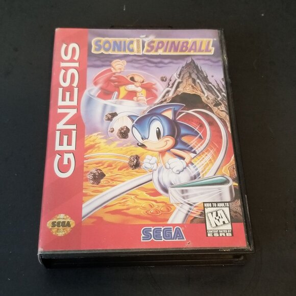 Sega Genesis Sonic Spinball Video Game In Box No Manual - Picture 1 of 4